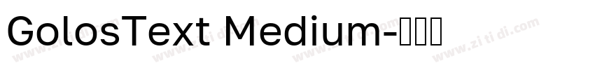 GolosText Medium字体转换